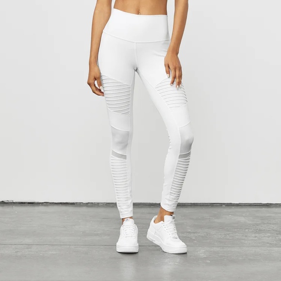 ALO YOGA HIGH-WAIST MOTO LEGGING - Picture 1 of 4